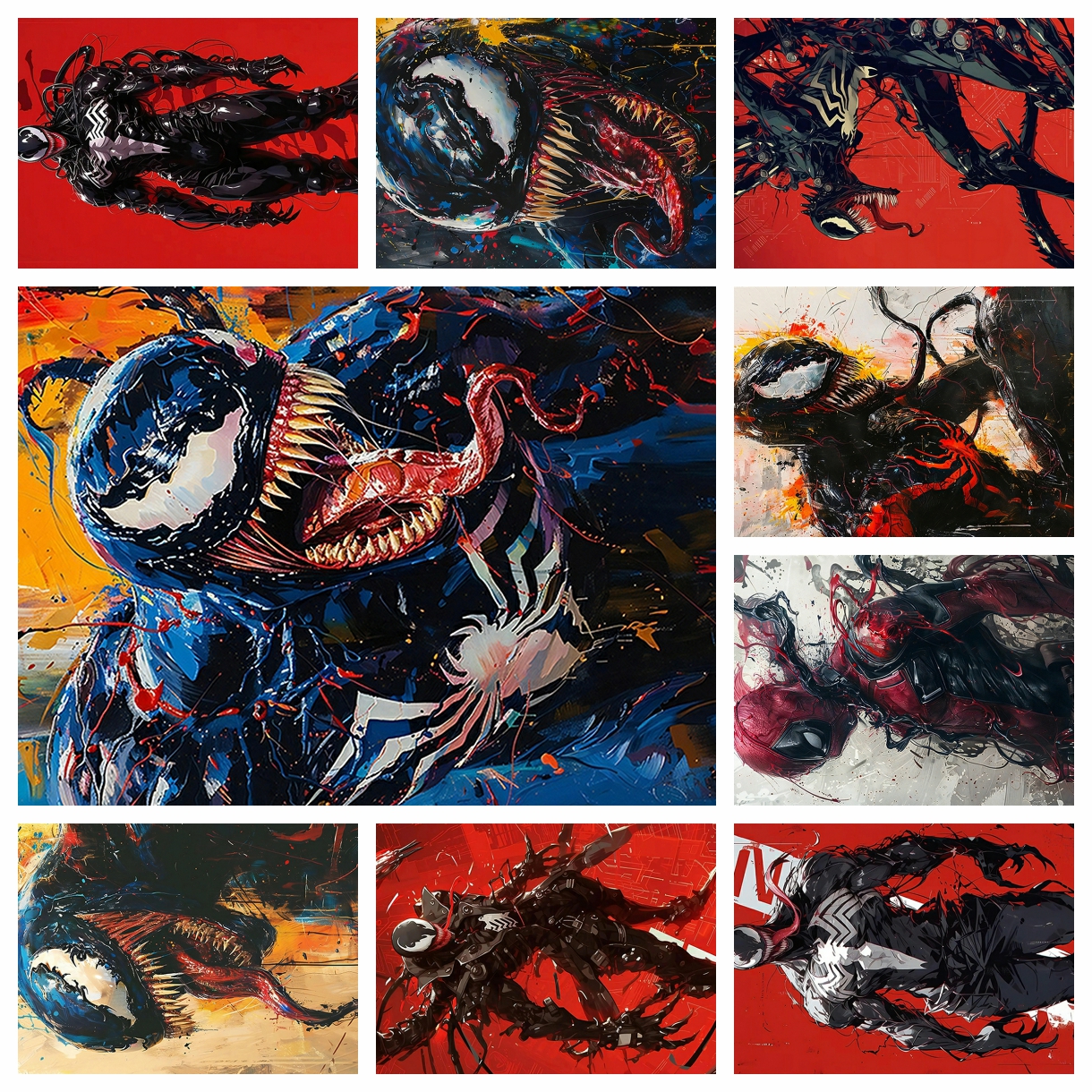 Resin Art Painting - Anime Marvel venom spider-man Diamond Painting