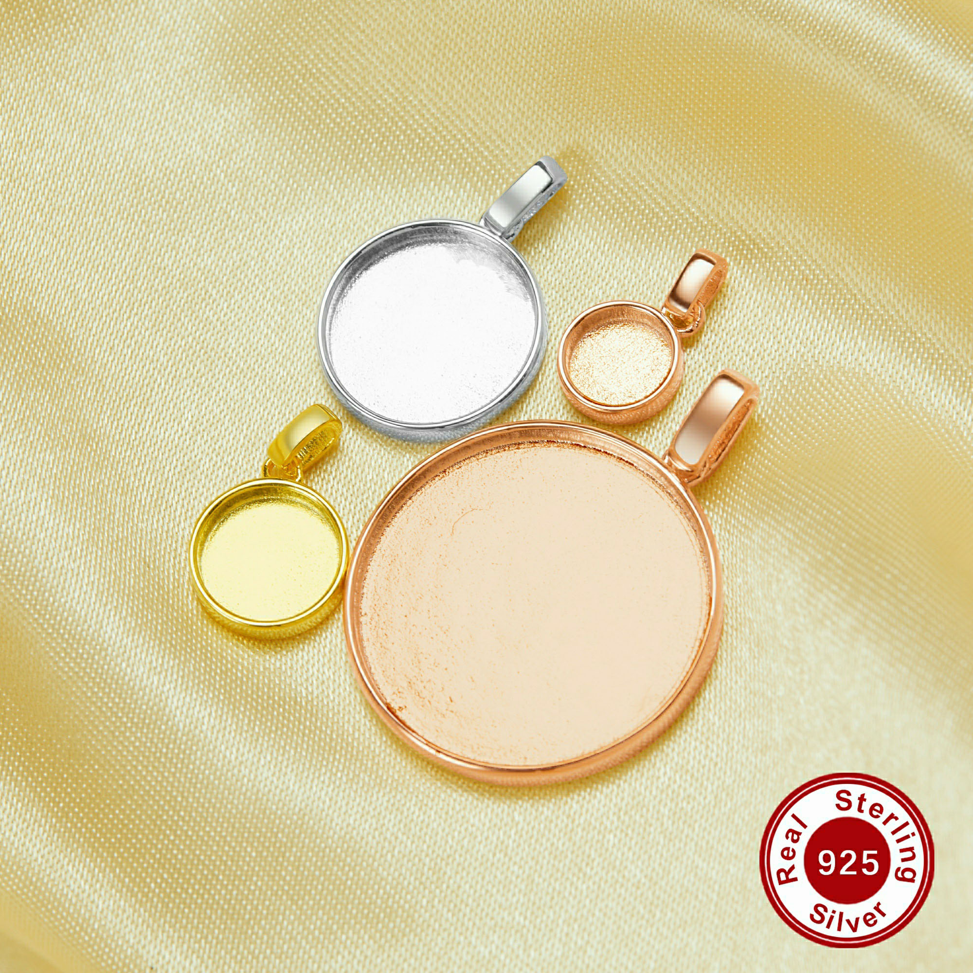 Bezels Pendant Resin - Keepsake Mother Milk Resin Round Bezel