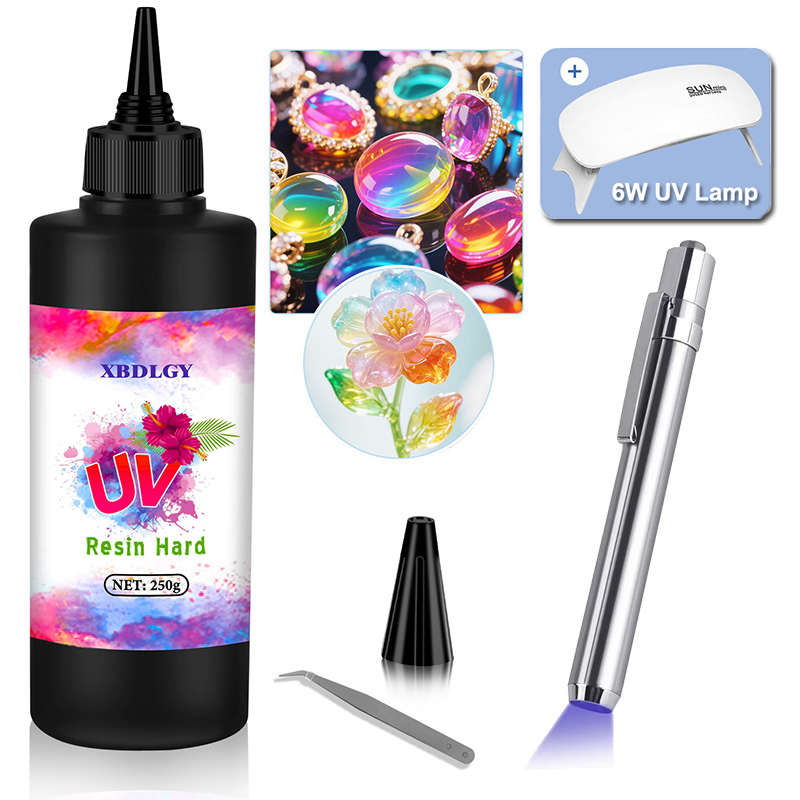 Resin Art Acrylic - 200g/250g/500g UV Resin Hard Glue for