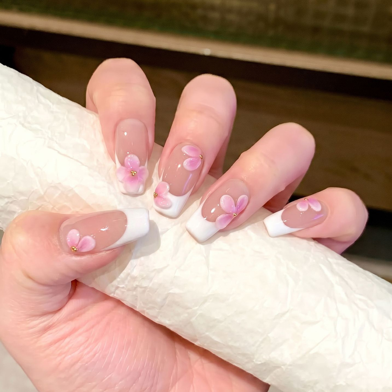 Resin Art Diy - 10pcs White French Style Tips False