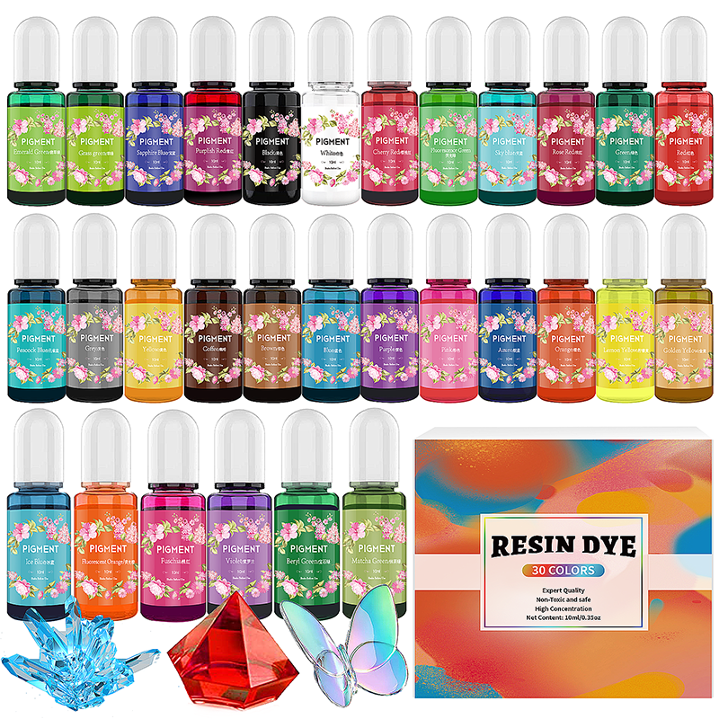 Resin Art Acrylic - DIY Epoxy Resin Pigment Kit Candle