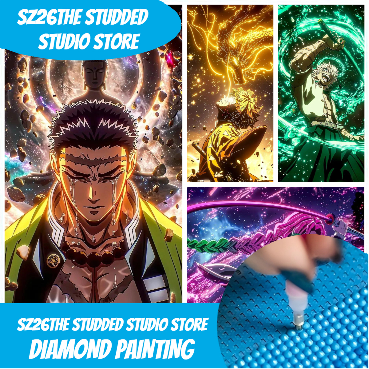 Resin Art Diy - Sz26The Studded Anime Demon Slayer Himejima