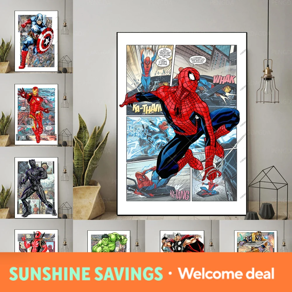 Resin Art Painting - new Marvel Movie Avengers Wall Art