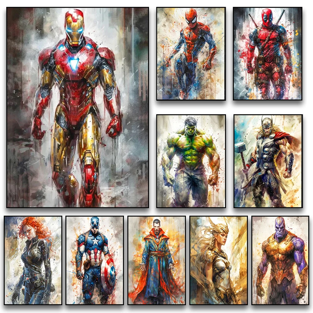 Resin Art Painting - 1pc frameless Diamond painting Marvel Movie