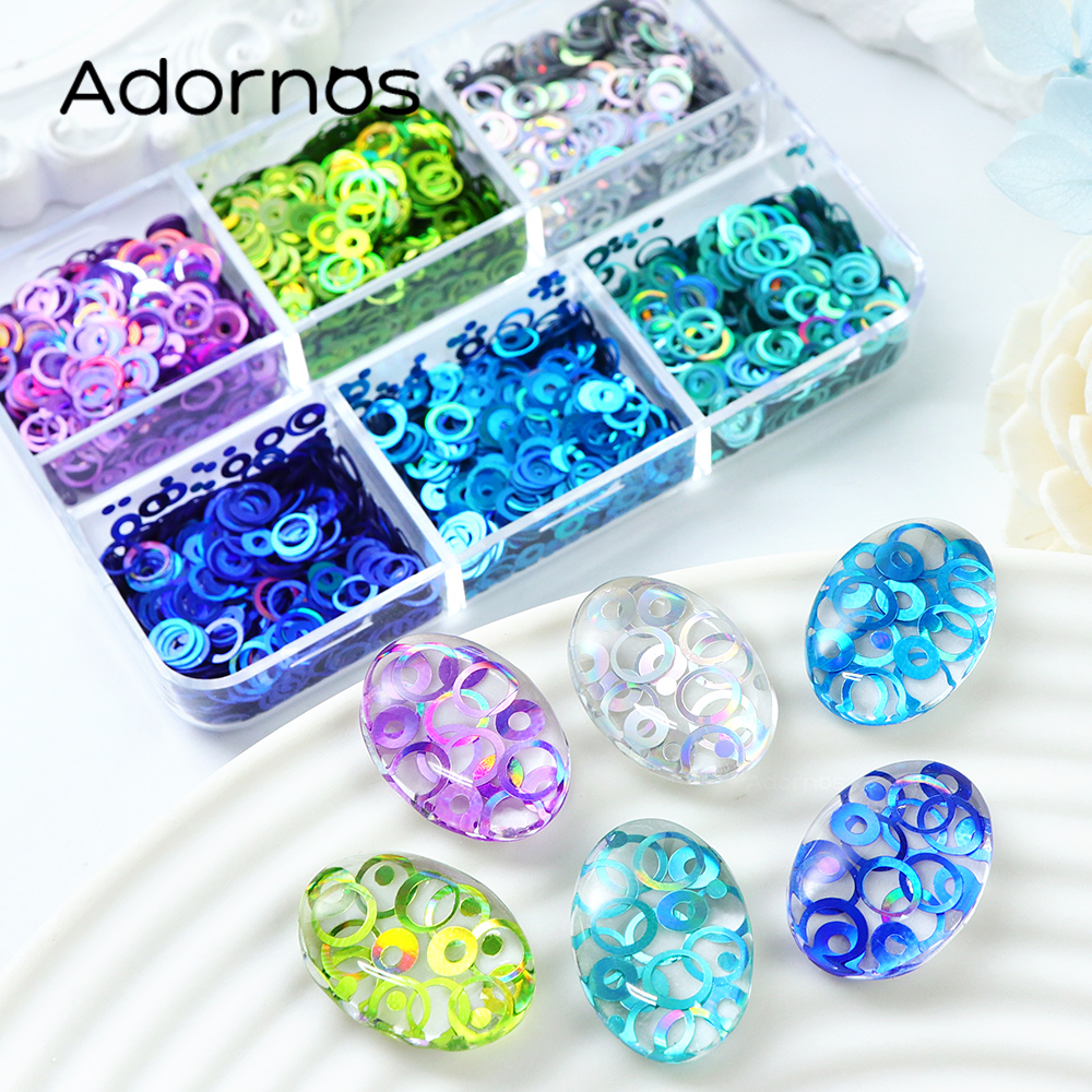 Glitter Powder Resin - Holographic Bubble Glitter For Epoxy Resin