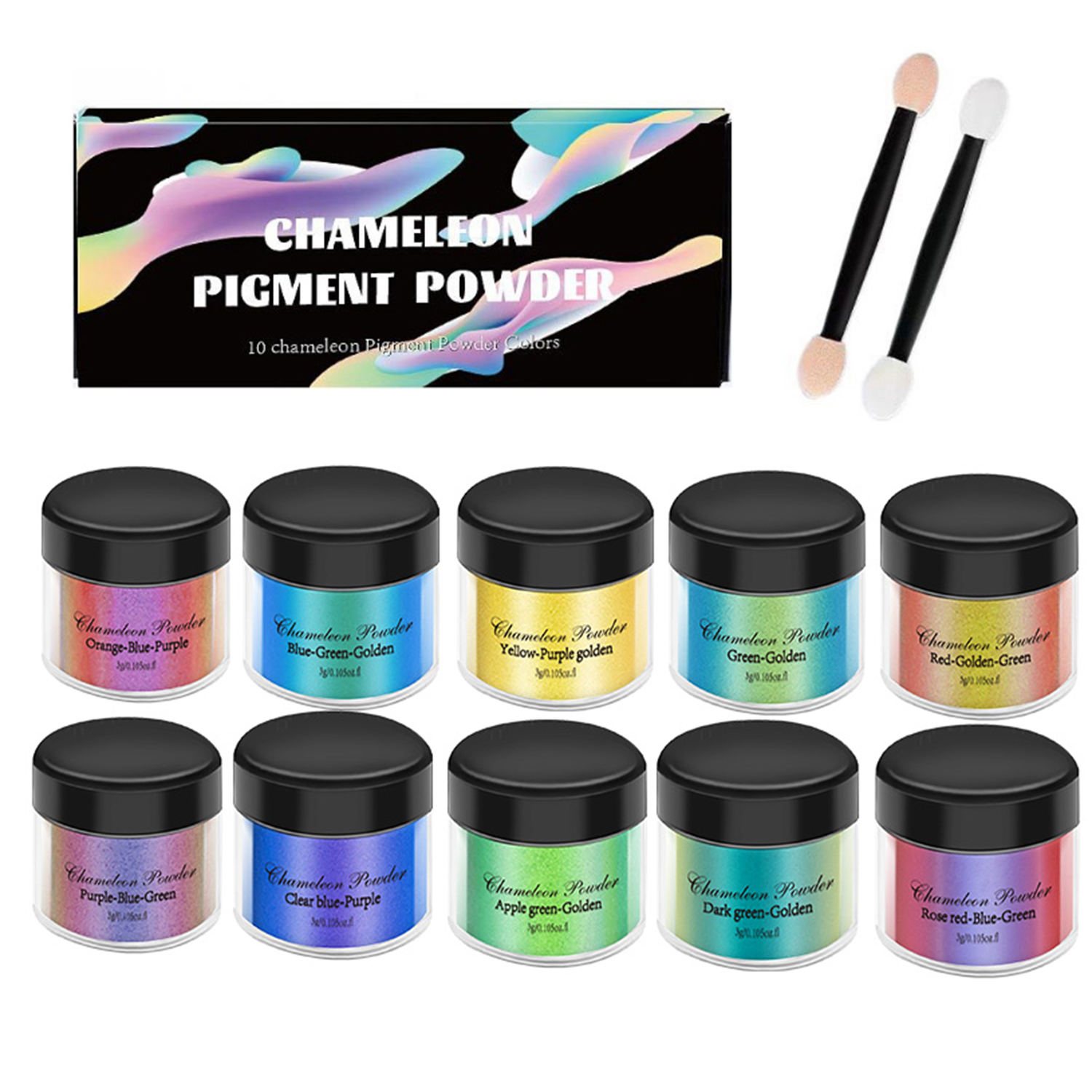 10/20pcs Mirror Chameleons Pig - Glitter Powder Resin recension och pris