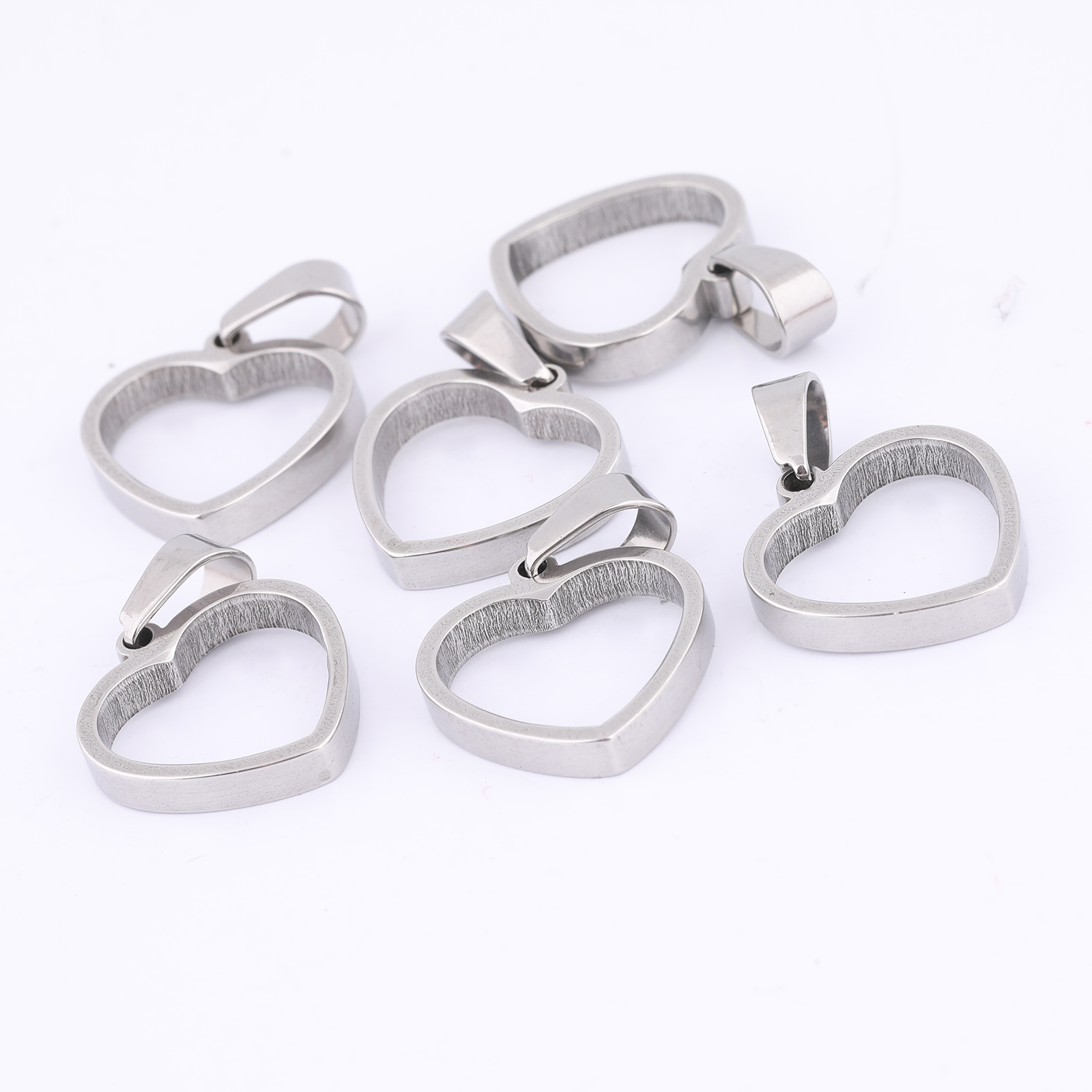10pcs Stainless Steel 14mm Hea - Bezels Pendant Resin recension och pris
