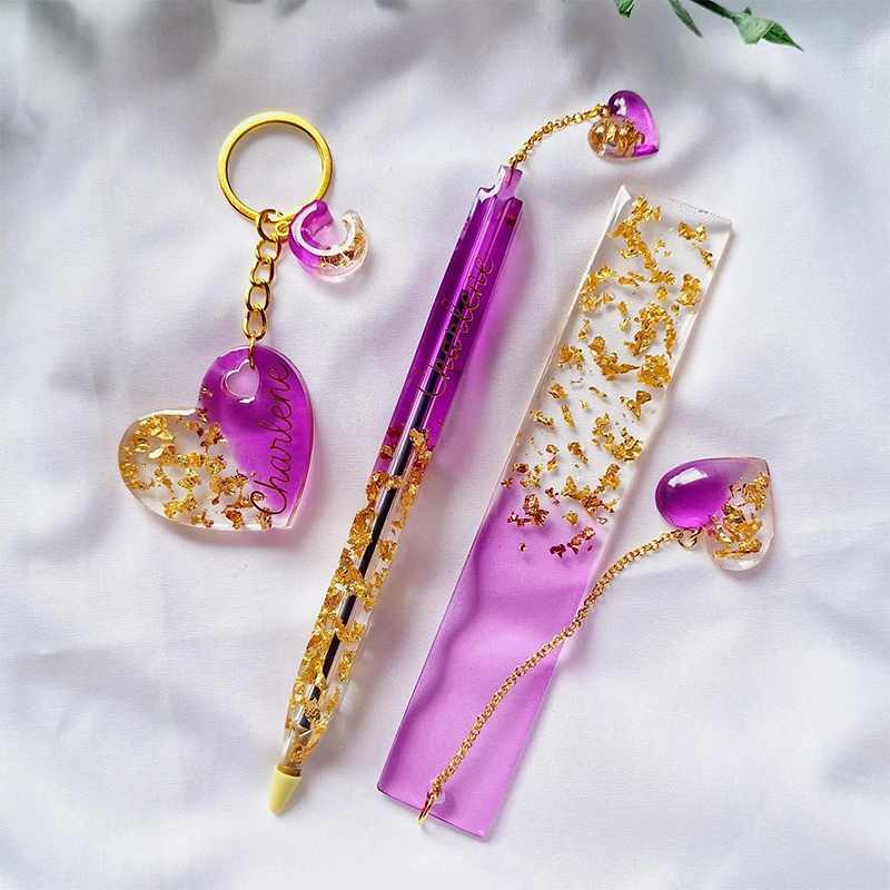 Transparent Pen and Bookmark S - Resin Art Alphabet recension och pris