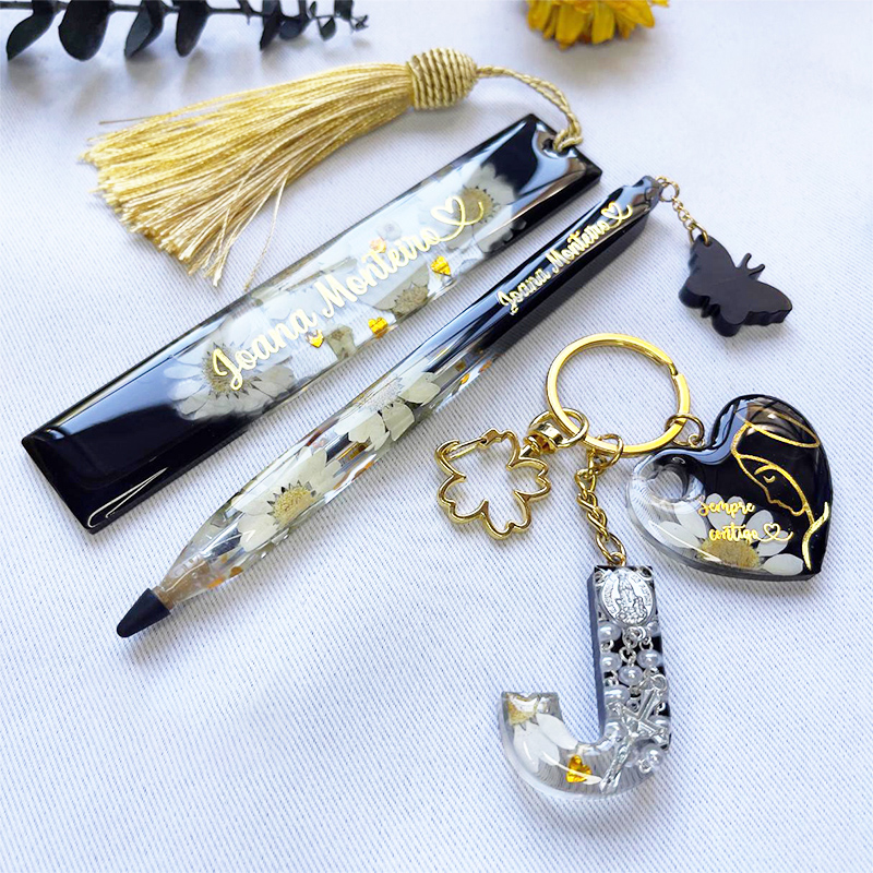 Transparent Pen and Bookmark S - Resin Art Alphabet recension och pris