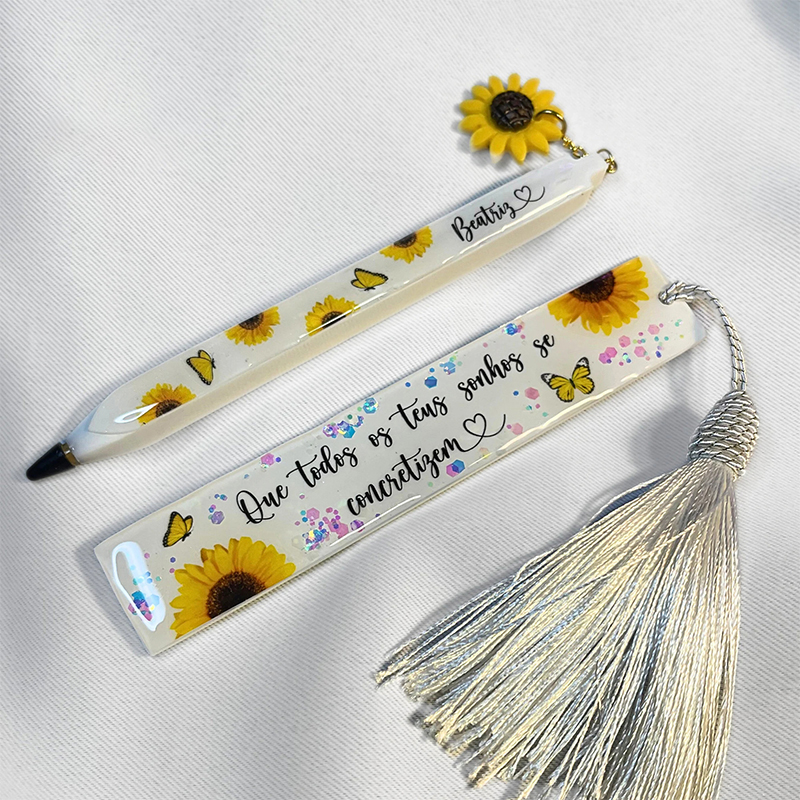 Transparent Pen and Bookmark S - Resin Art Alphabet recension och pris