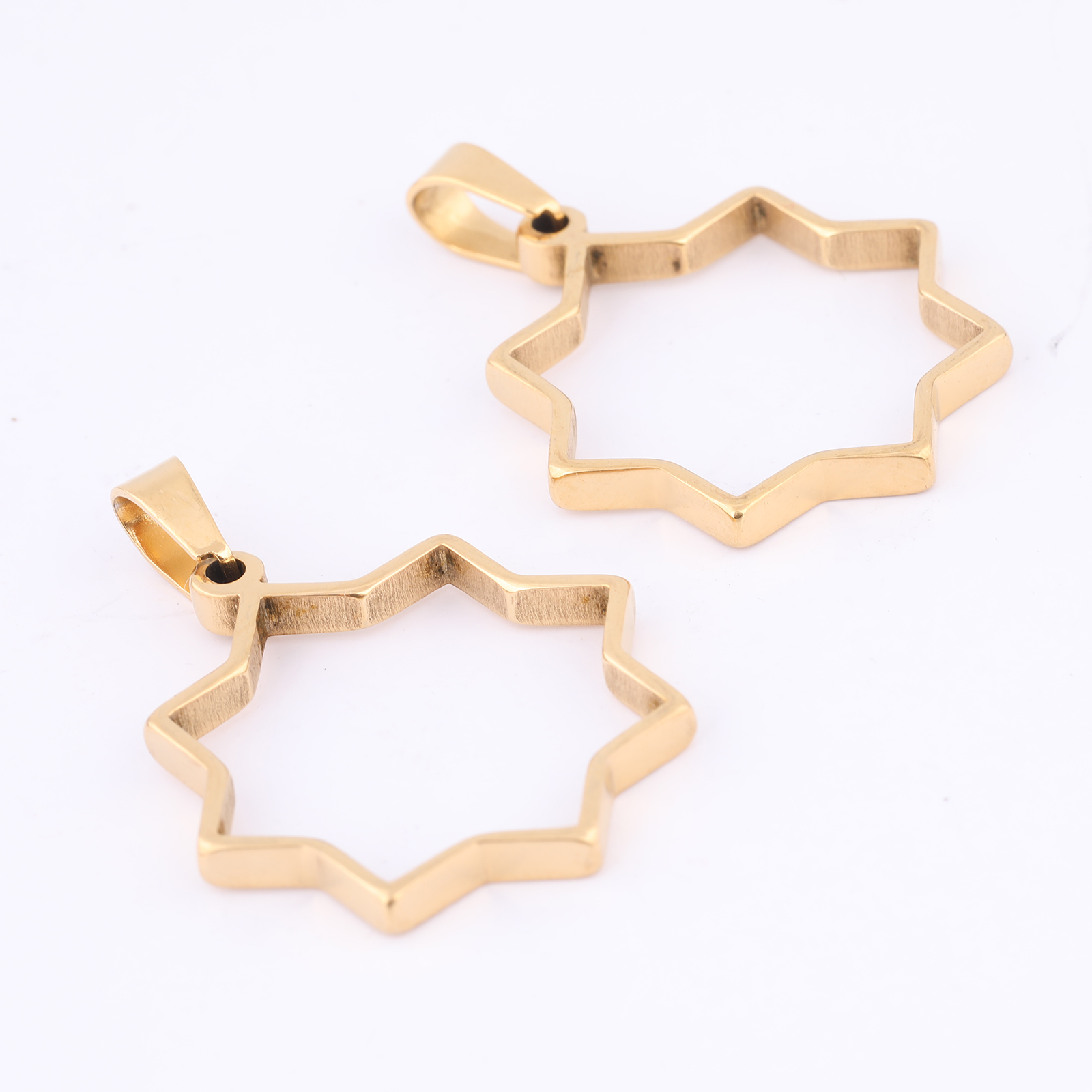 10pcs Stainless Steel Gold Pla - Bezels Pendant Resin recension och pris
