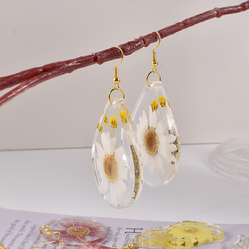 Geometric Earring Pendant Sili - Resin Art Alphabet recension och pris
