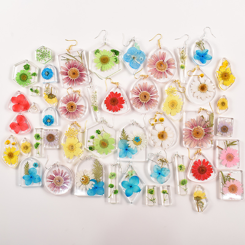 Geometric Earring Pendant Sili - Resin Art Alphabet recension och pris