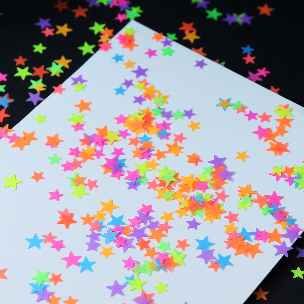 Fluorescent Stars Sequins Glit - Glitter Powder Resin recension och pris
