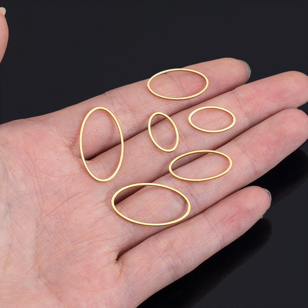 10pcs Stainless Steel Oval Cha - Bezels Pendant Resin recension och pris
