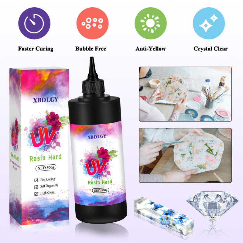 200g/250g/500g UV Resin Hard G - Resin Art Acrylic recension och pris