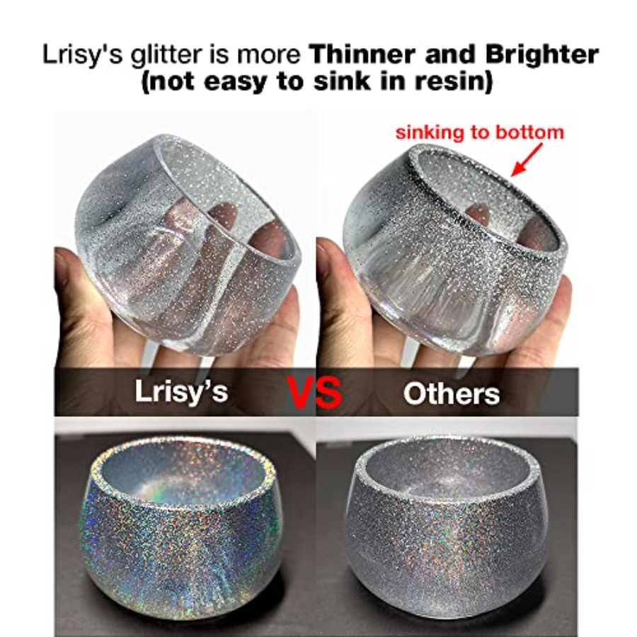 Lrisy Holographic Extra Fine G - Glitter Powder Resin recension och pris