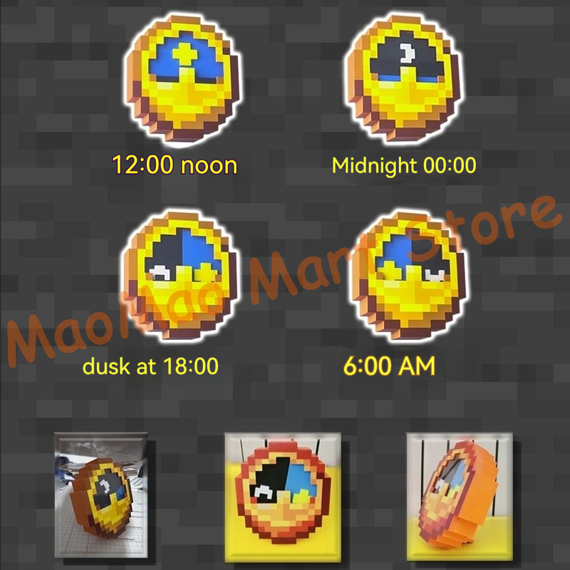 Chic Retro Pixel Art Style Sun - Resin Art Clock recension och pris