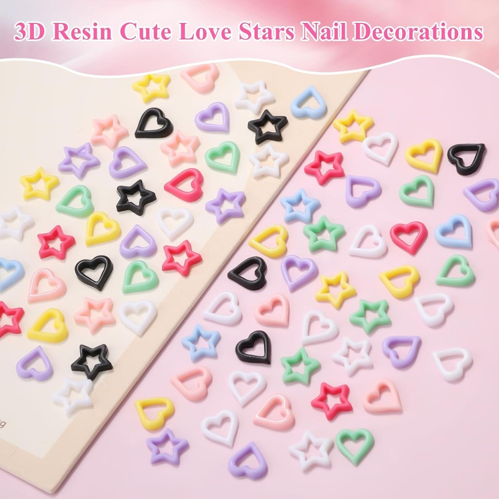 200PCS 3D Heart Star Resin Cha - Resin Art Diy recension och pris