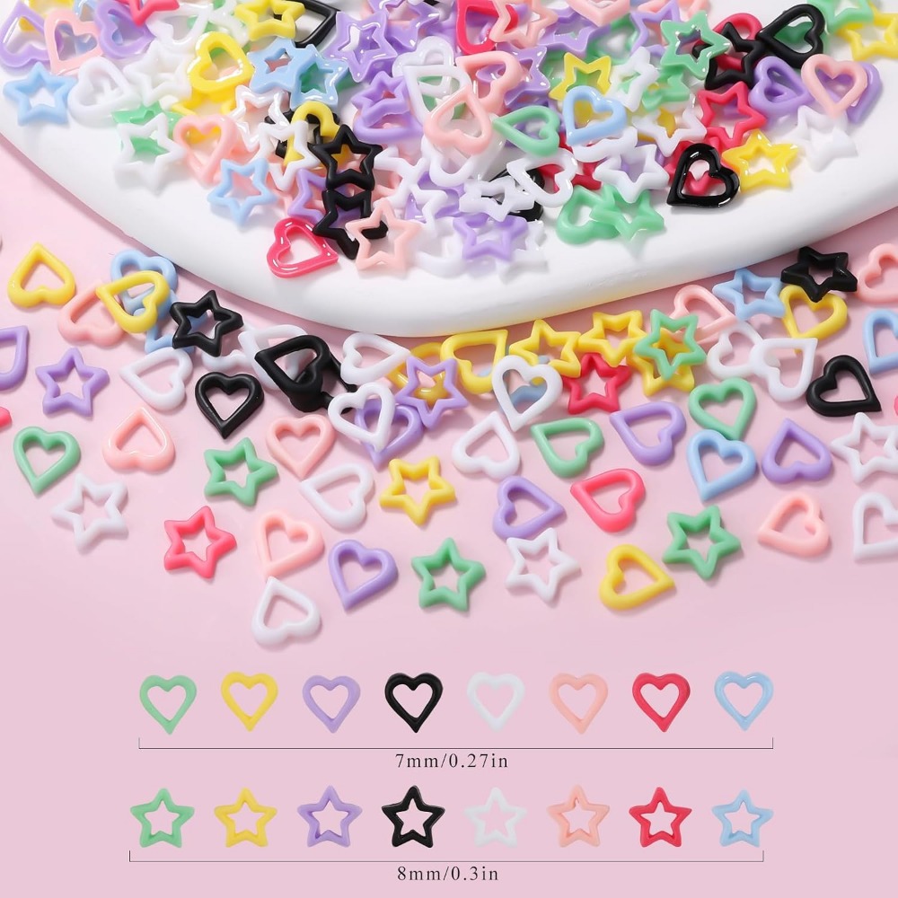 200PCS 3D Heart Star Resin Cha - Resin Art Diy recension och pris