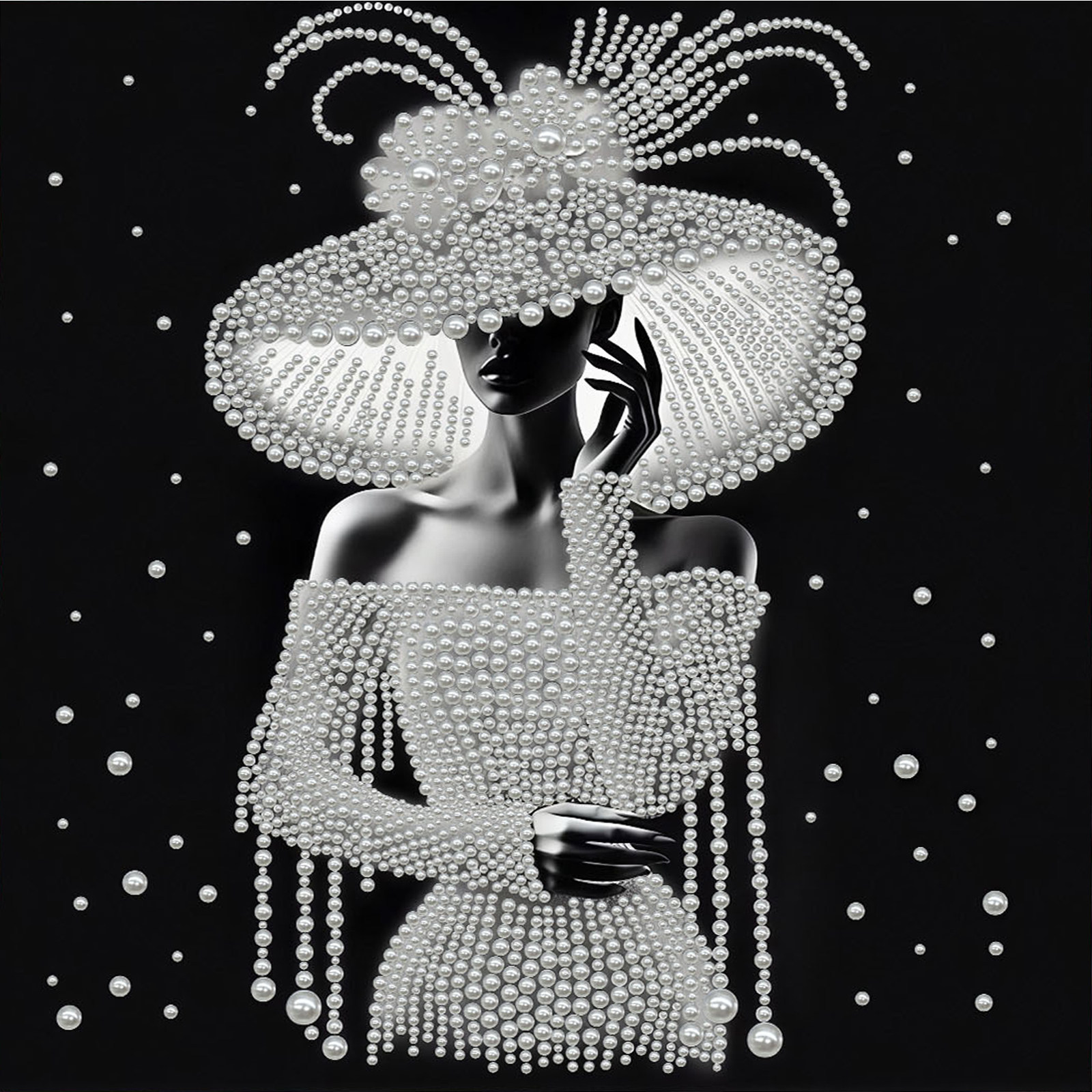 Elegant Lady Full 5D DIY Pearl - Resin Art Ideas With Pictures recension och pris