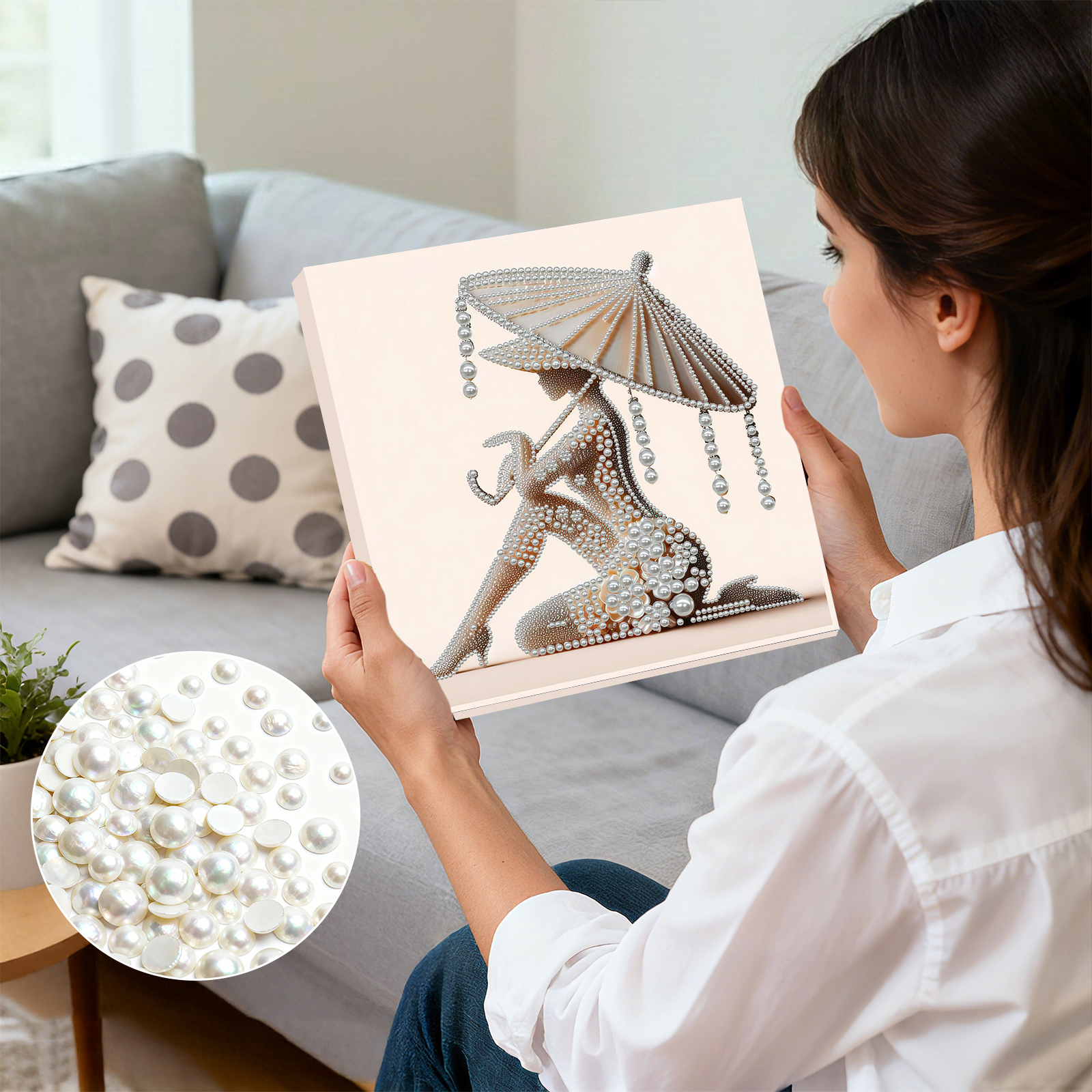 Elegant Lady Full 5D DIY Pearl - Resin Art Ideas With Pictures recension och pris