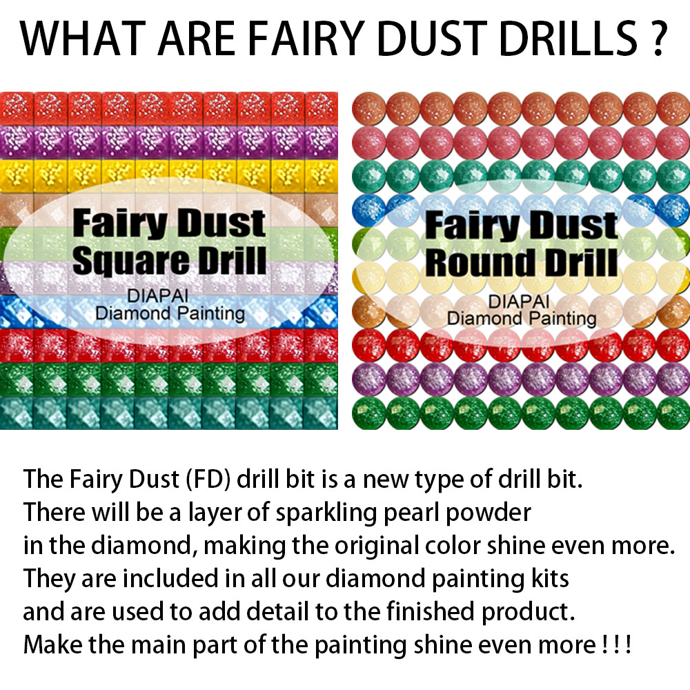 DiaPai Fairy Dust AB  Diamond  - Resin Art Clock recension och pris