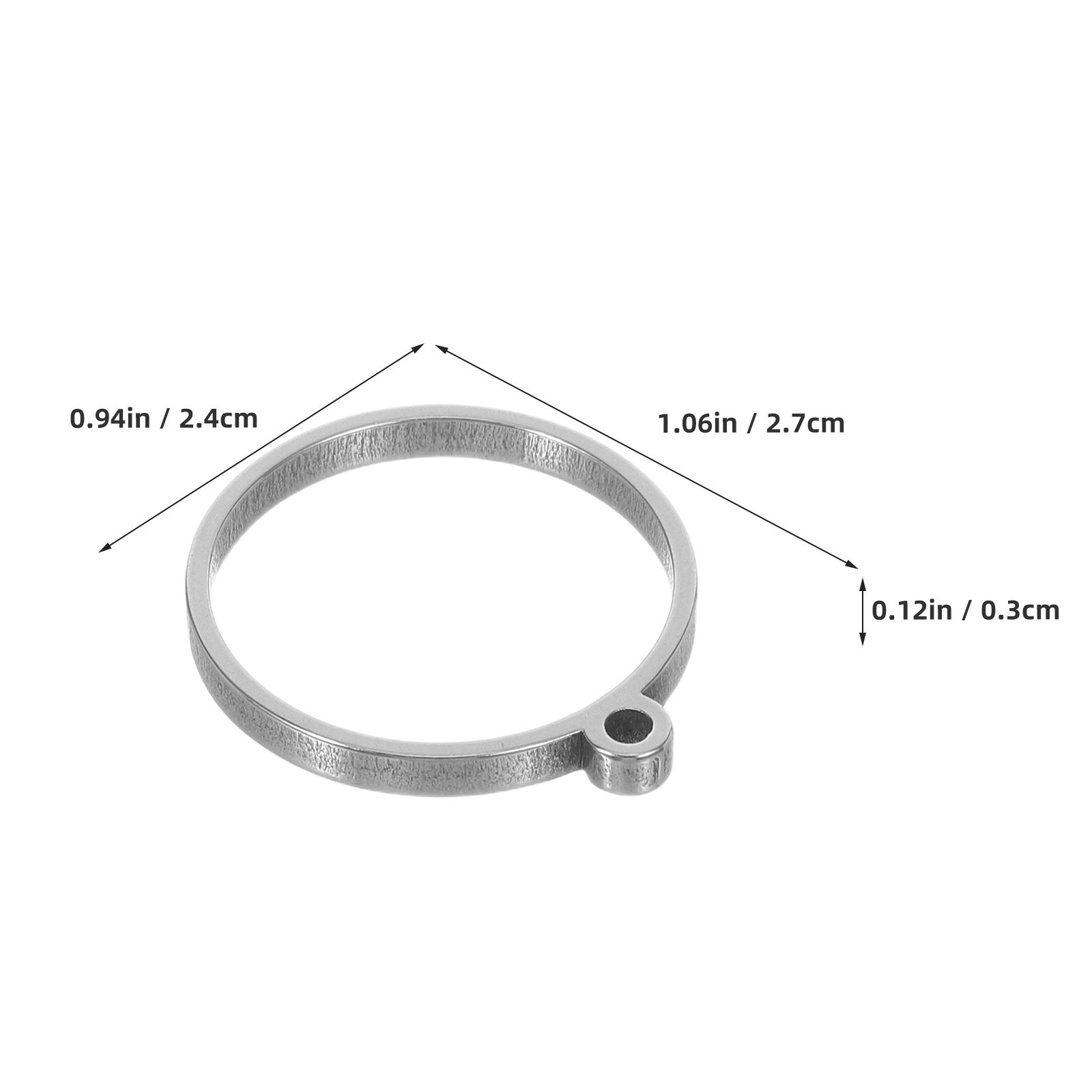 10Pcs Stainless Steel Hollow B - Bezels Pendant Resin recension och pris