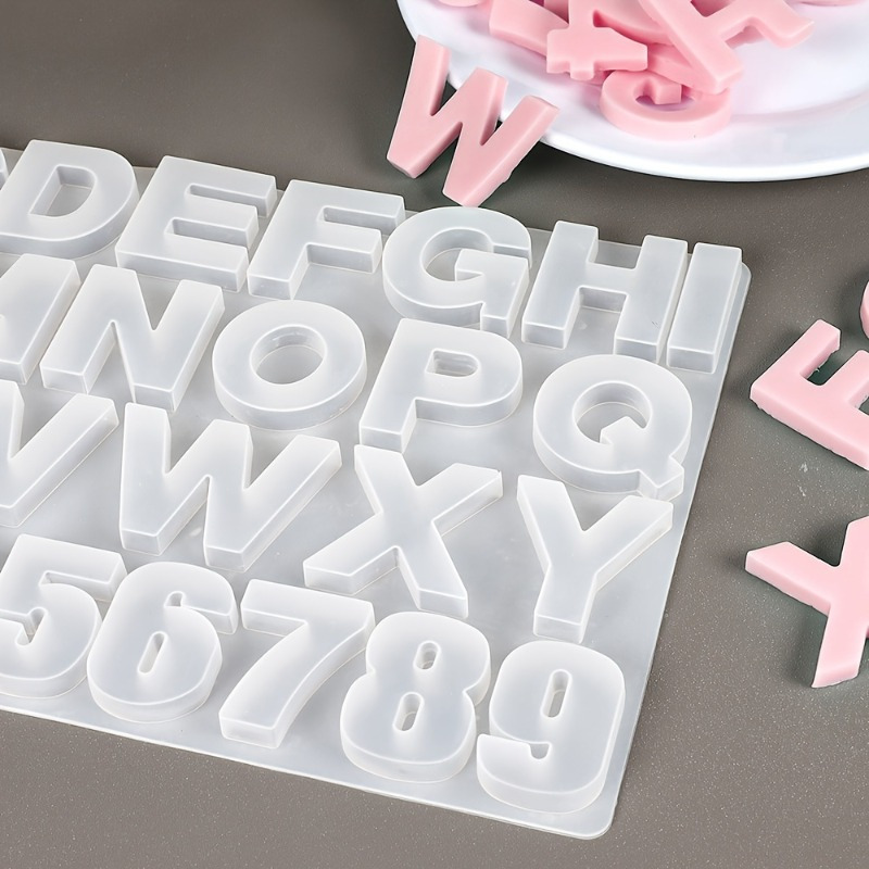 Letter A To Z Pendants Silicon - Resin Art Alphabet recension och pris