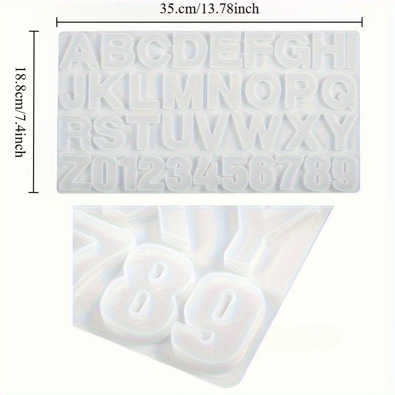 Letter A To Z Pendants Silicon - Resin Art Alphabet recension och pris