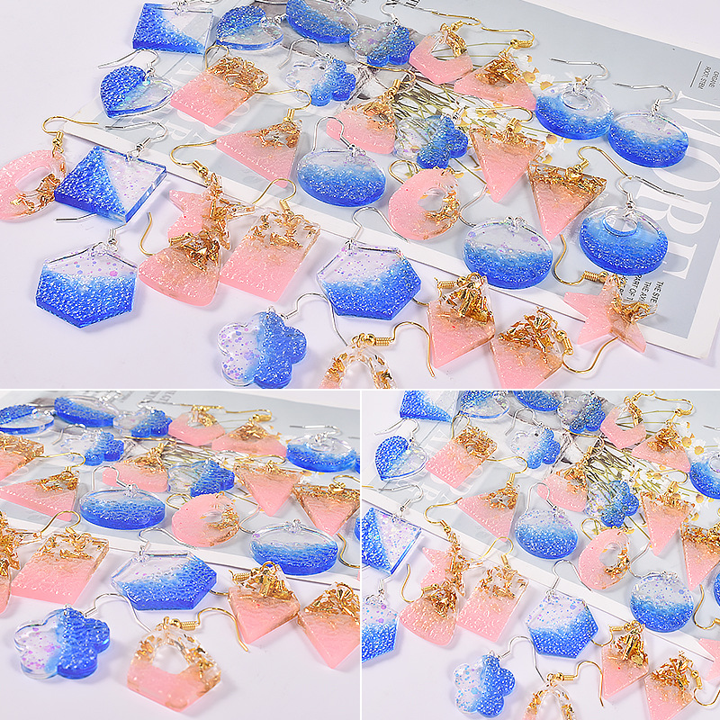 Earring Pendant Epoxy Silicone - Resin Art Alphabet recension och pris