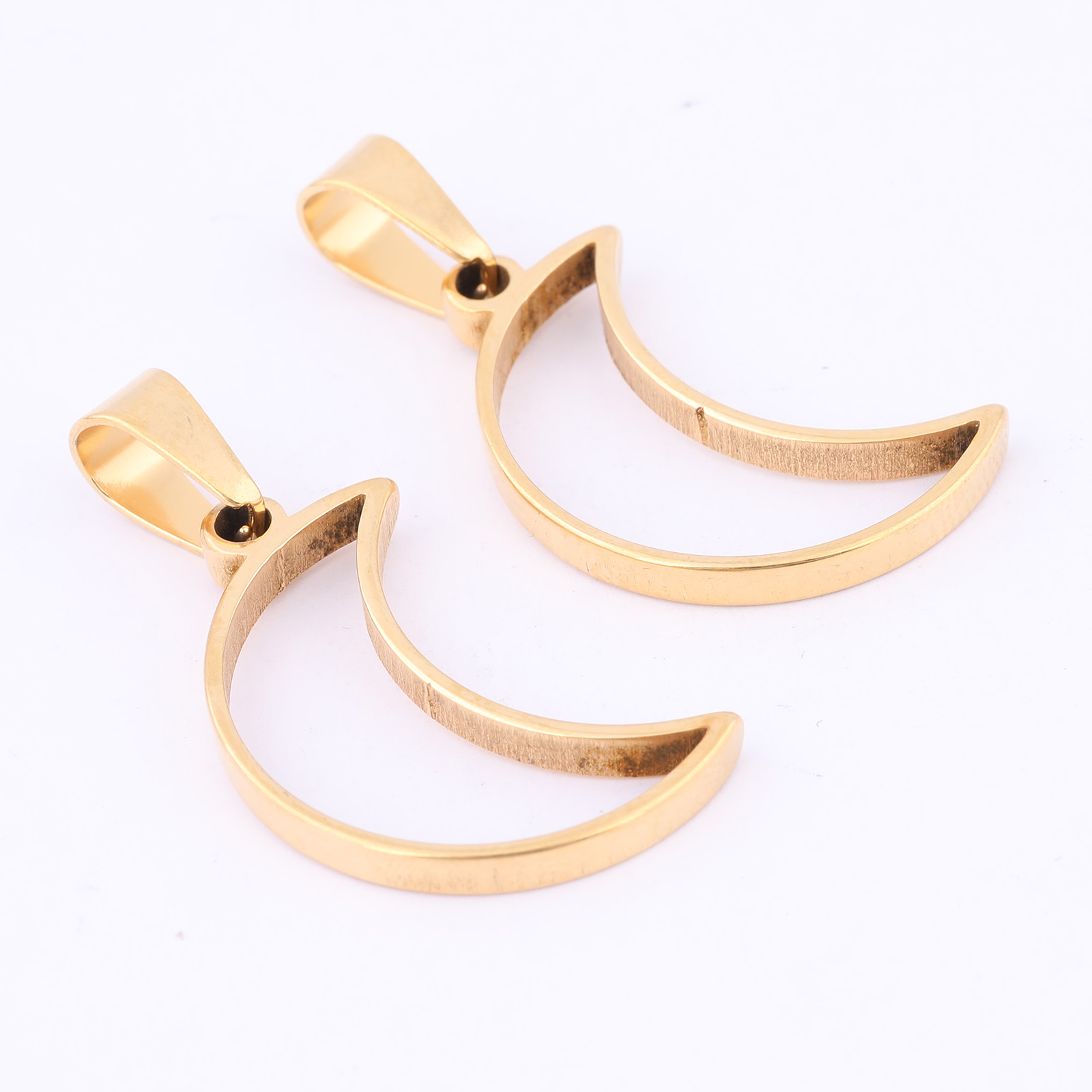 10pcs Stainless Steel Moon Cha - Bezels Pendant Resin recension och pris