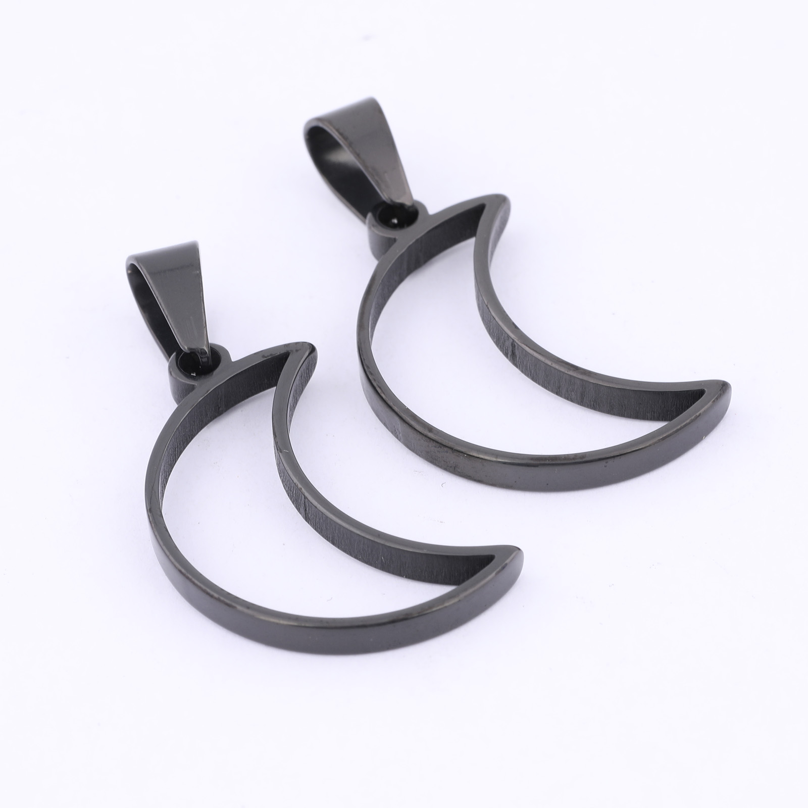 10pcs Stainless Steel Moon Cha - Bezels Pendant Resin recension och pris
