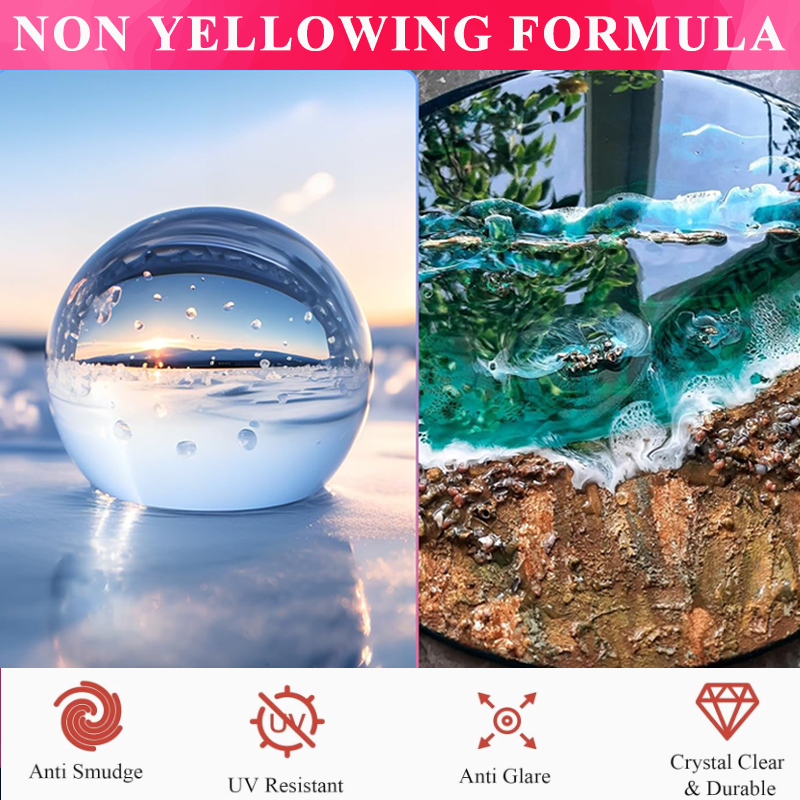1:1 Crystal Clear Epoxy Resin  - Resin Art Table Top recension och pris