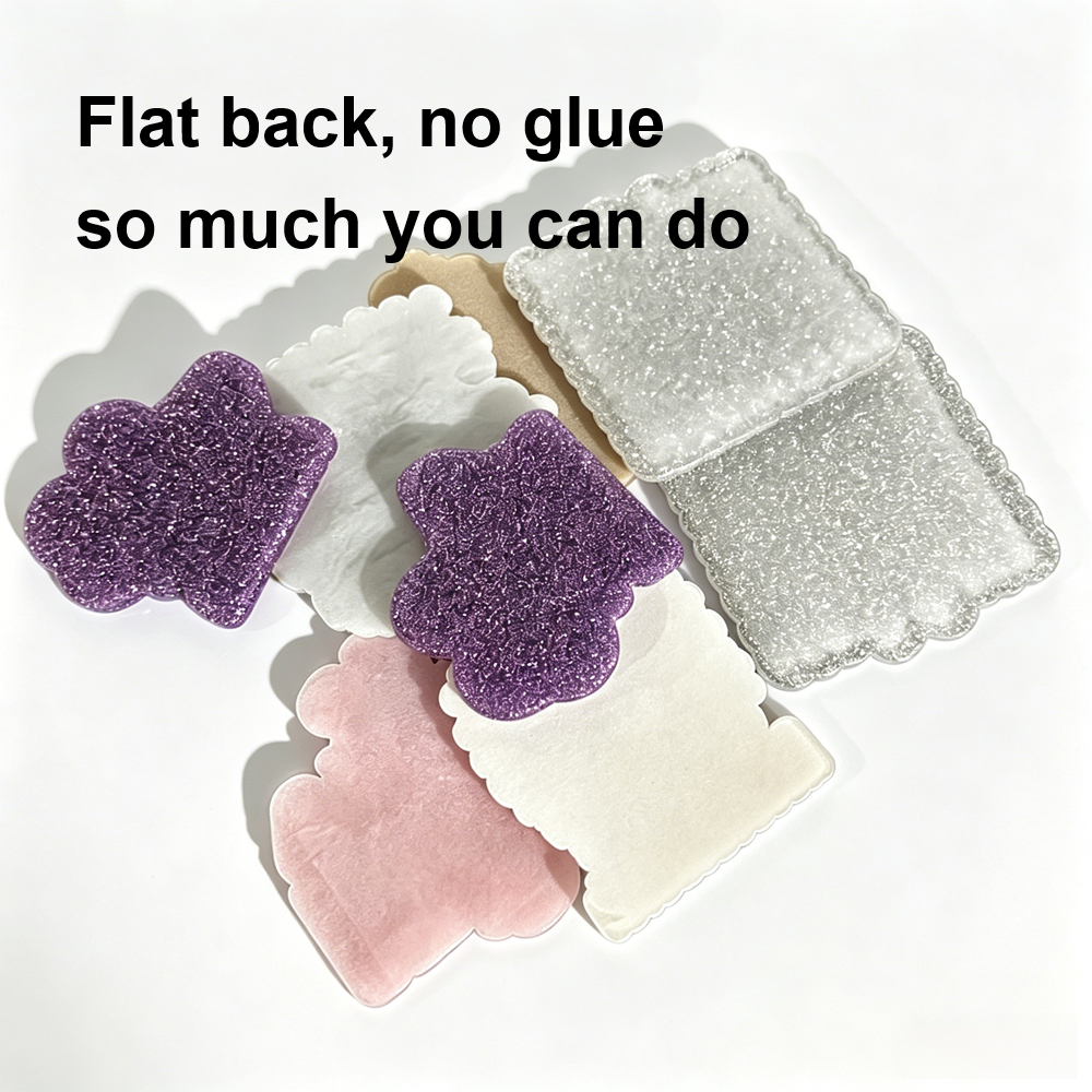 5PCS Text Acrylic Resin Planar - Glitter Powder Resin recension och pris