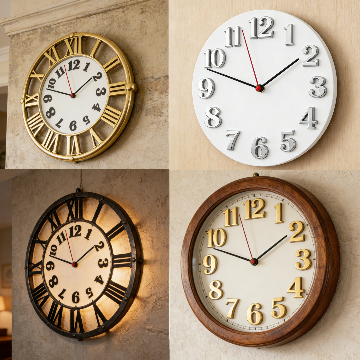 Clock Numerals Arabic Roman Nu - Resin Art Clock recension och pris