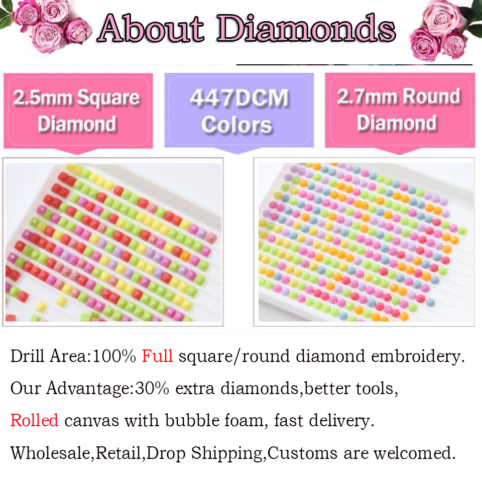 Diamond Embroidery DIY Dream W - Resin Art Clock recension och pris