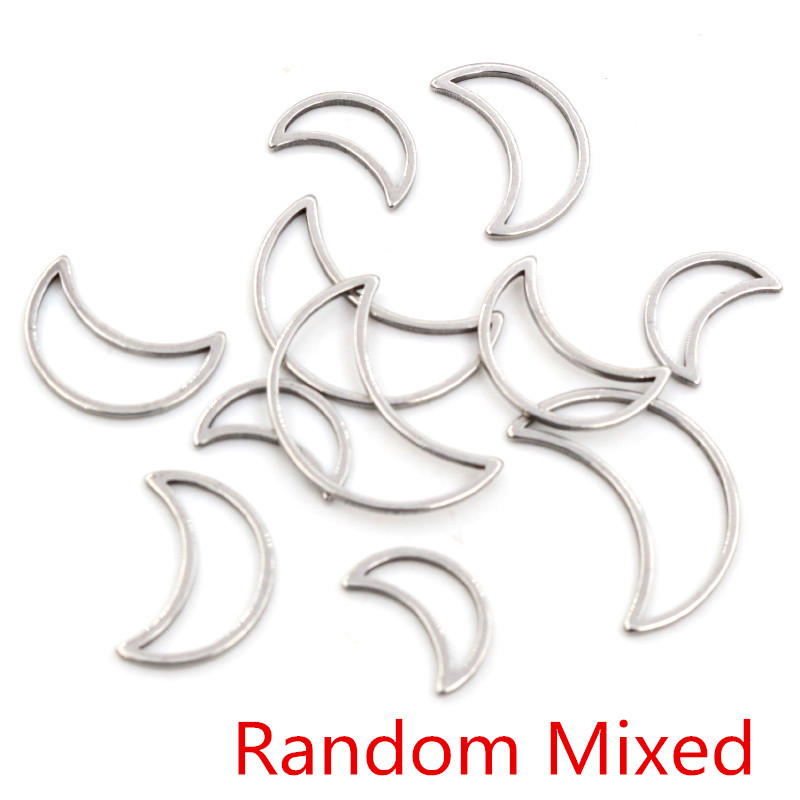 20pcs 3 Size Moon Charm Gold S - Bezels Pendant Resin recension och pris