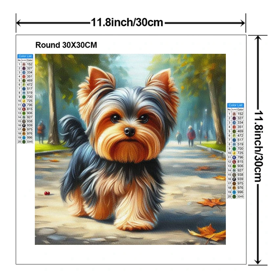 Yorkshire Terrier Dog 5D DIY D - Resin Art Painting recension och pris
