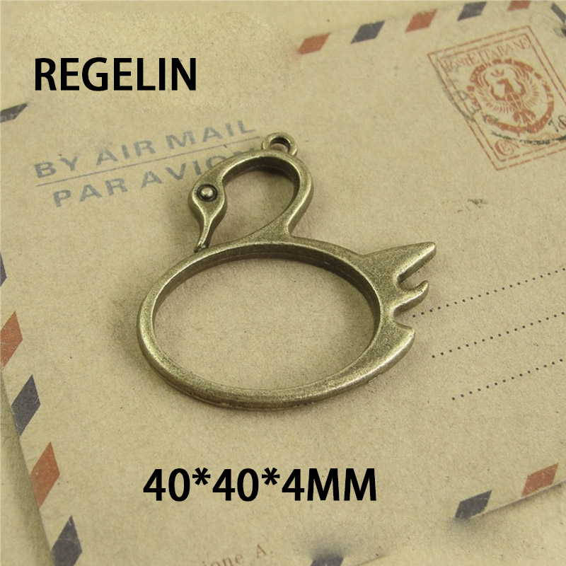 5 pcs Cat moon shape Metal Fra - Bezels Pendant Resin recension och pris