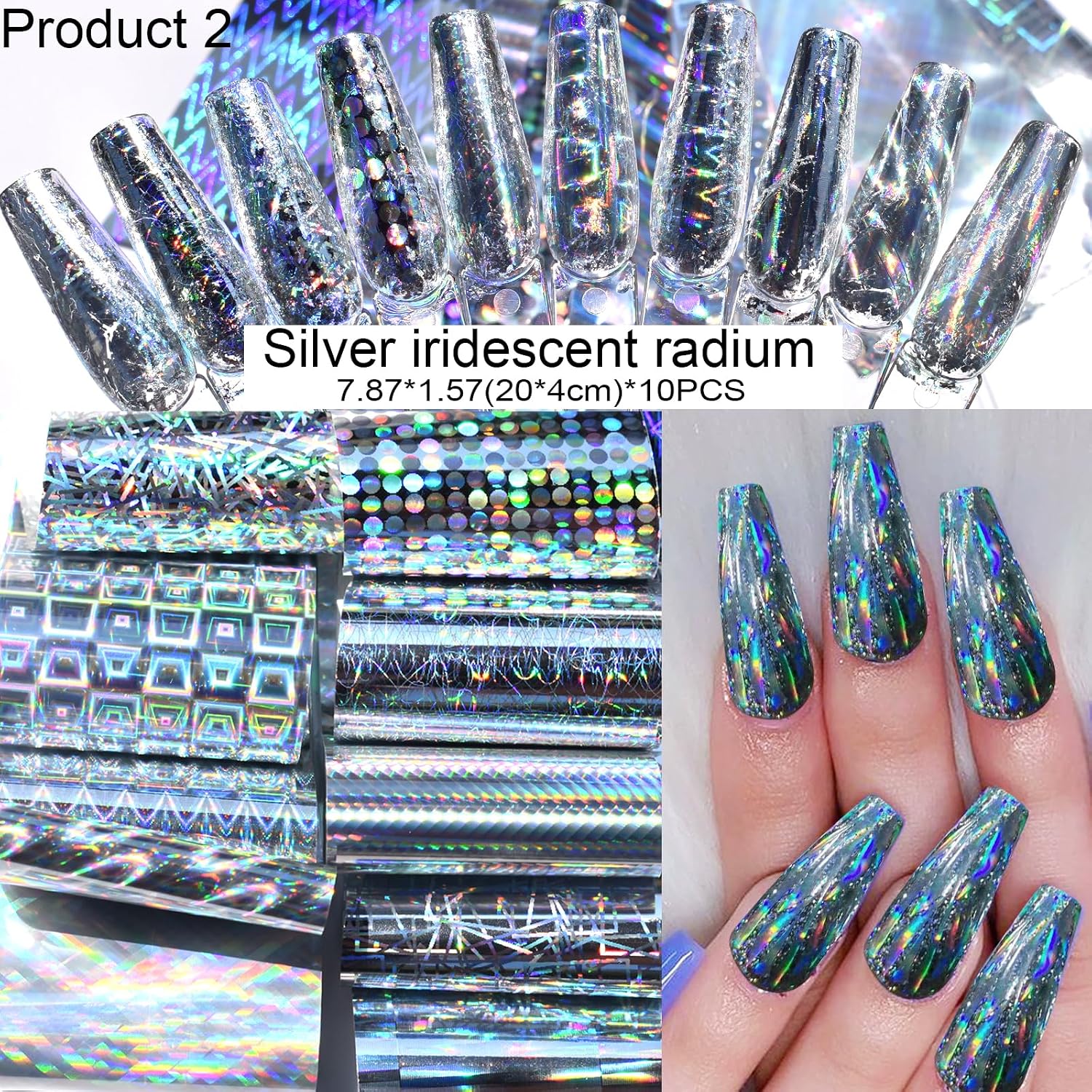 60pcs Nail Art Transfer Foils  - Resin Art Design Images recension och pris
