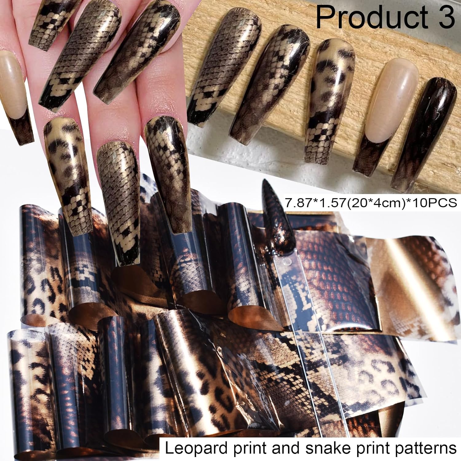 60pcs Nail Art Transfer Foils  - Resin Art Design Images recension och pris