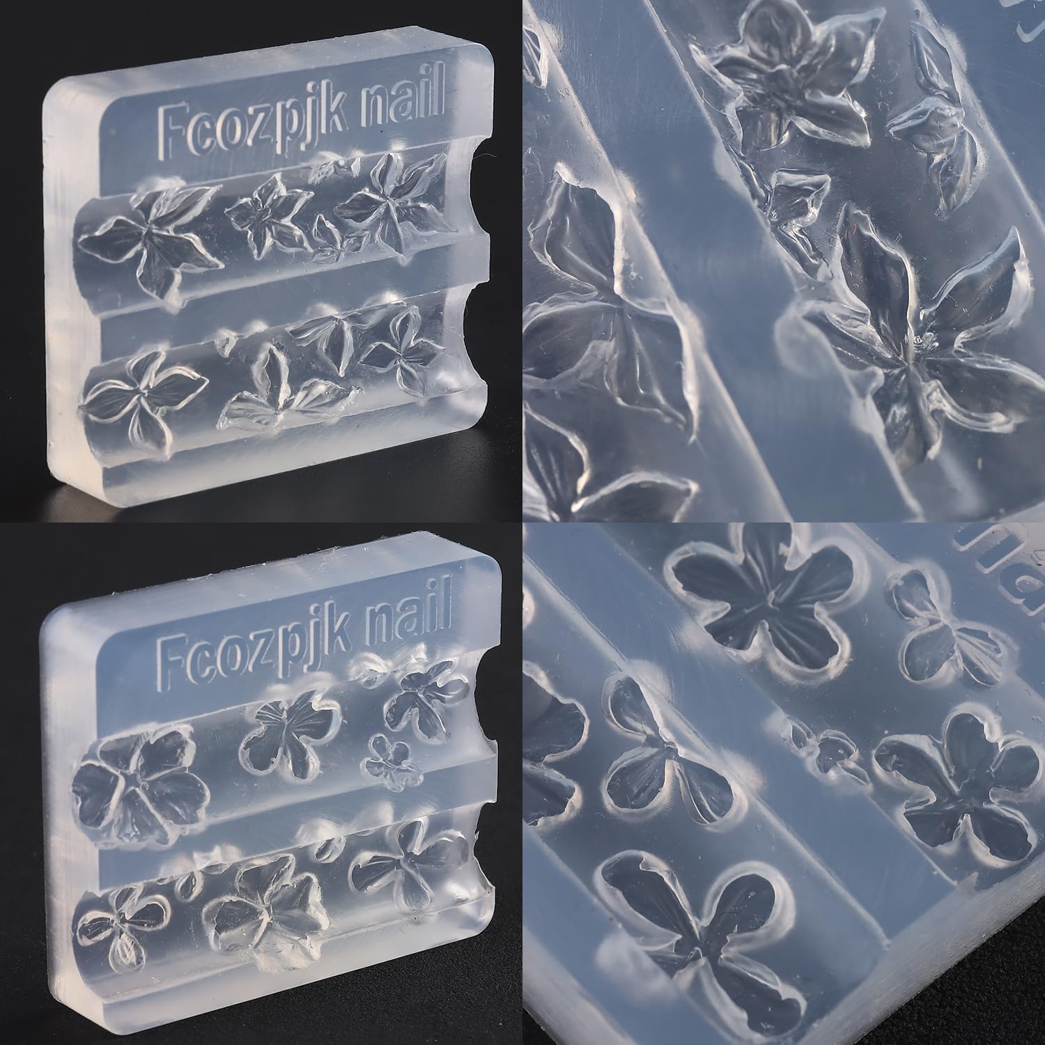 Silicone Nail Art Molds, 2PCS  - Resin Art Design Images recension och pris