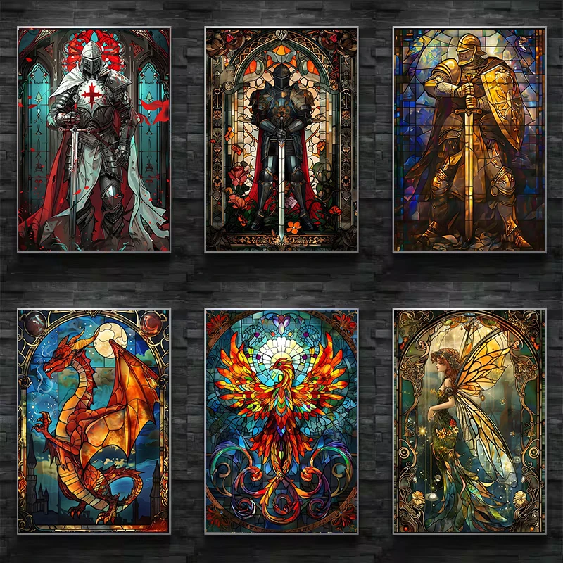 Fantasy Stained Glass Poster P - Resin Art Painting recension och pris