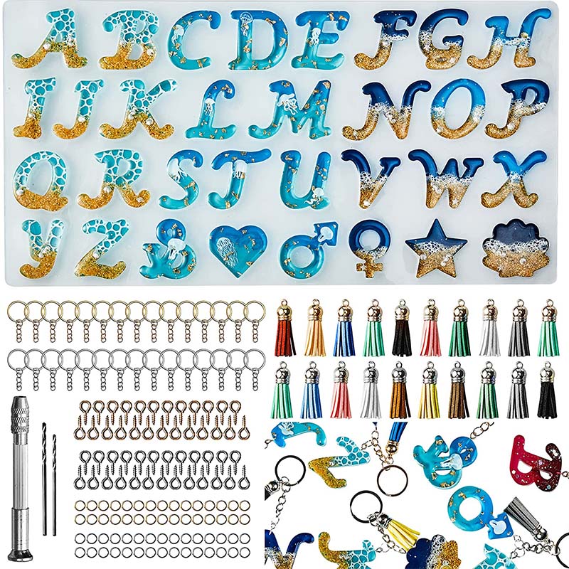 Alphabet Silicone Mold for Epo - Resin Art Alphabet recension och pris