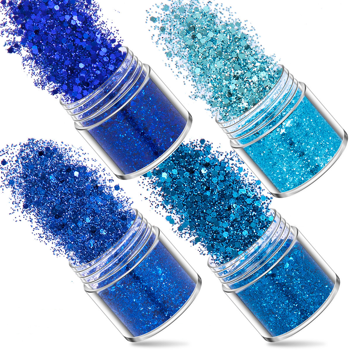 SNASAN 4Pcs Color Superfine Gl - Glitter Powder Resin recension och pris