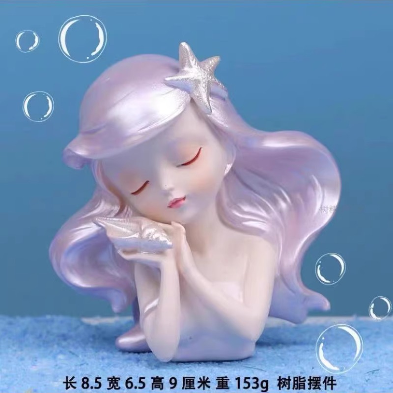 Resin Girl Mermaid Cake Topper - Resin Art Alphabet recension och pris