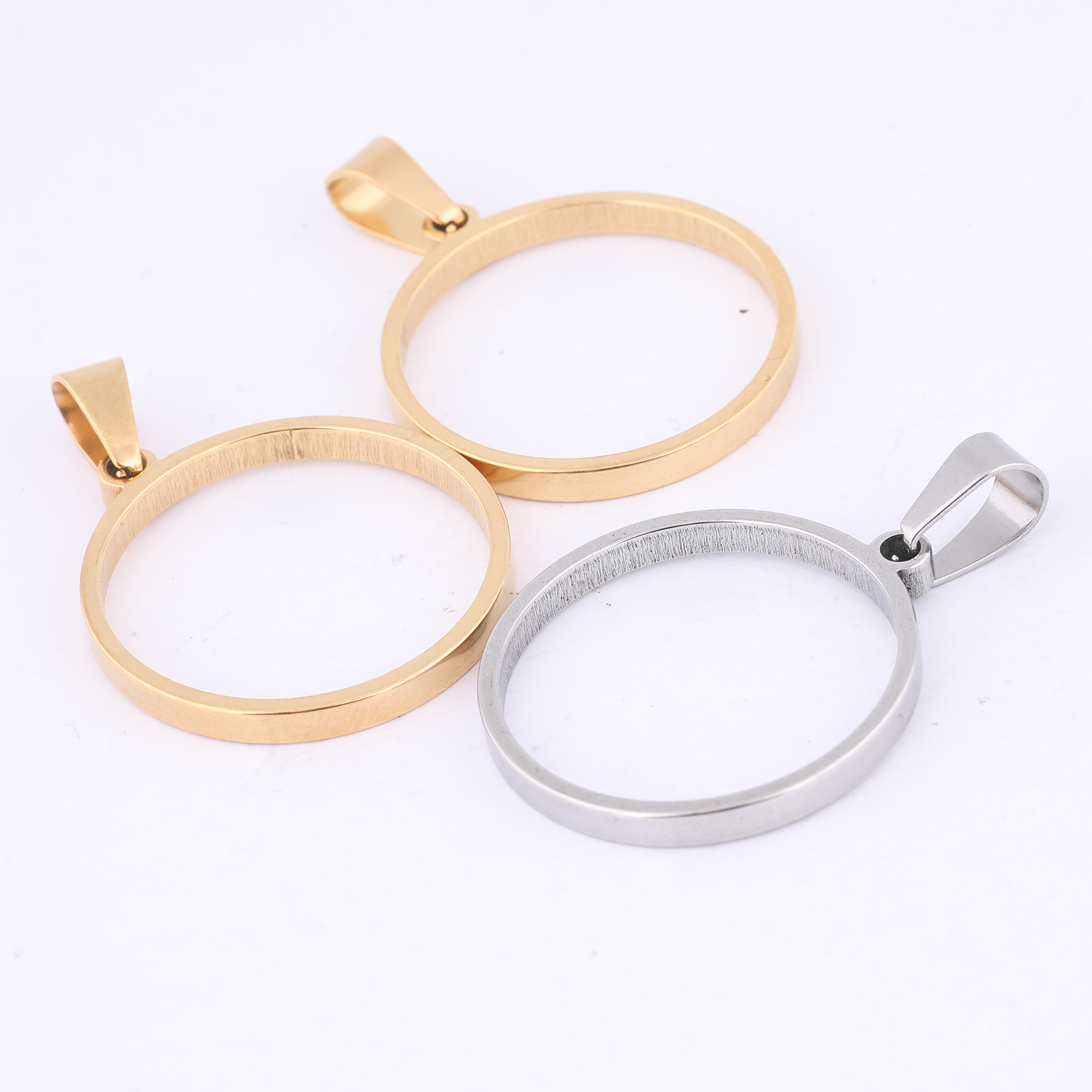 10pcs 25mm Round Open Bezel Ch - Bezels Pendant Resin recension och pris