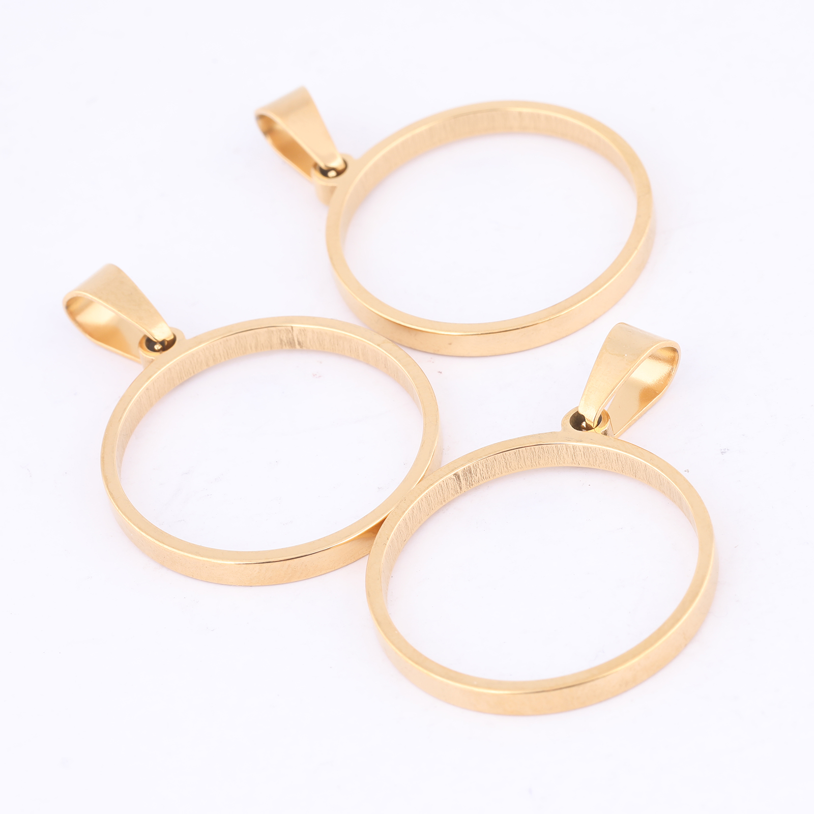 10pcs 25mm Round Open Bezel Ch - Bezels Pendant Resin recension och pris