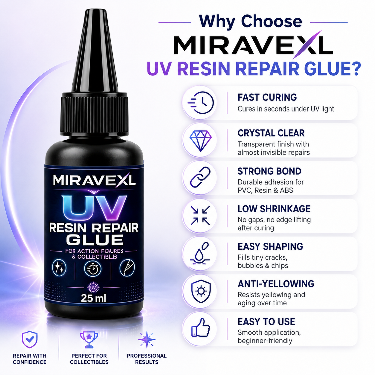 25g MIRAVEXL  UV Epoxy Resin G - Resin Art Acrylic recension och pris